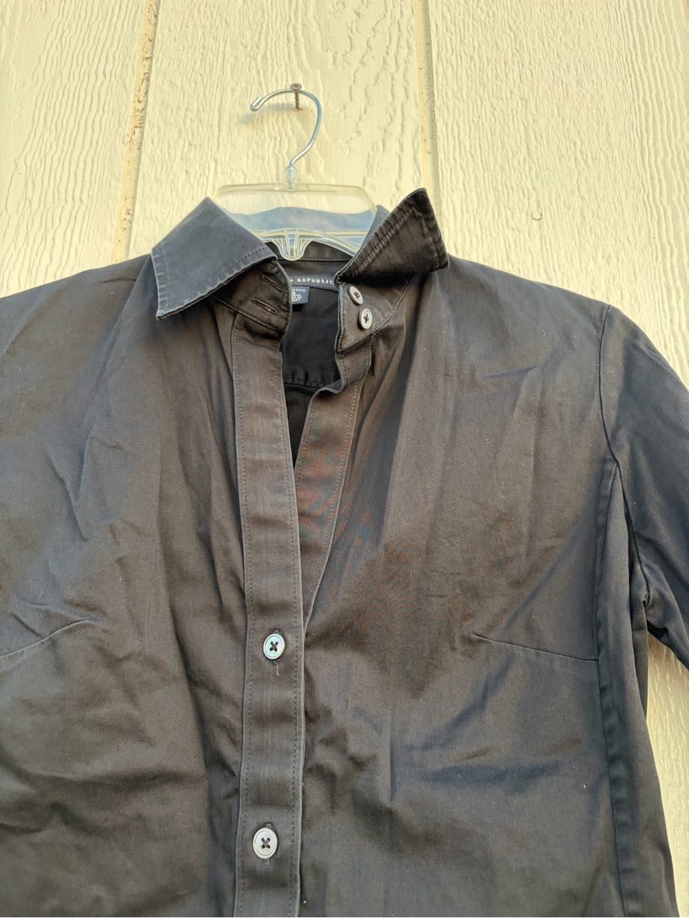 Banana Republic Black Button-Down Dress Shirt Women’s Size S - Picture 7 of 16